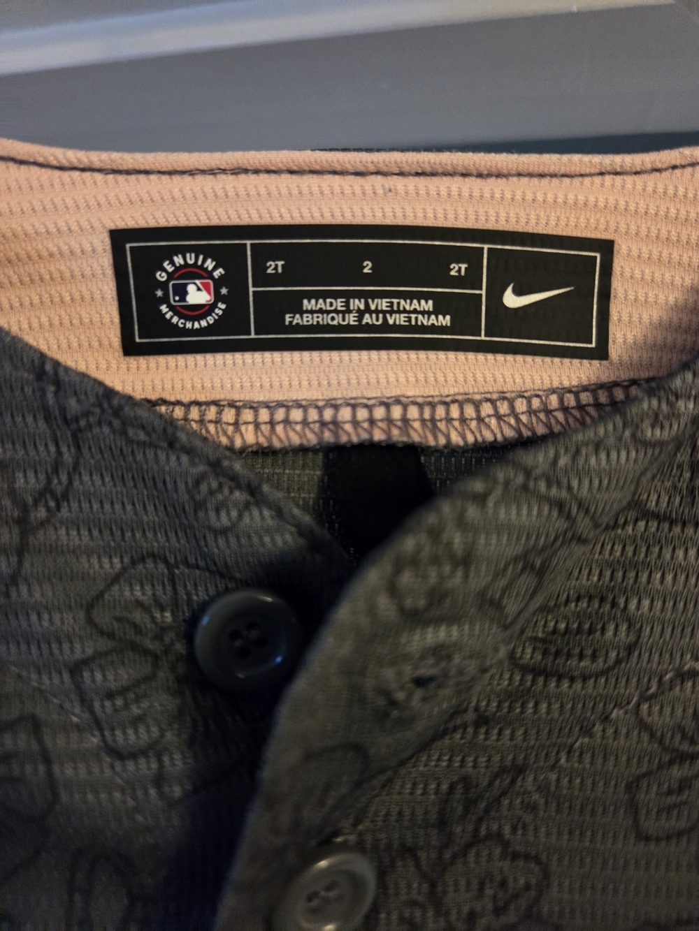 Washington Nationals Cherry Blossom City Connect Jersey by NIKE 2t kids toddler - Picture 2 of 7